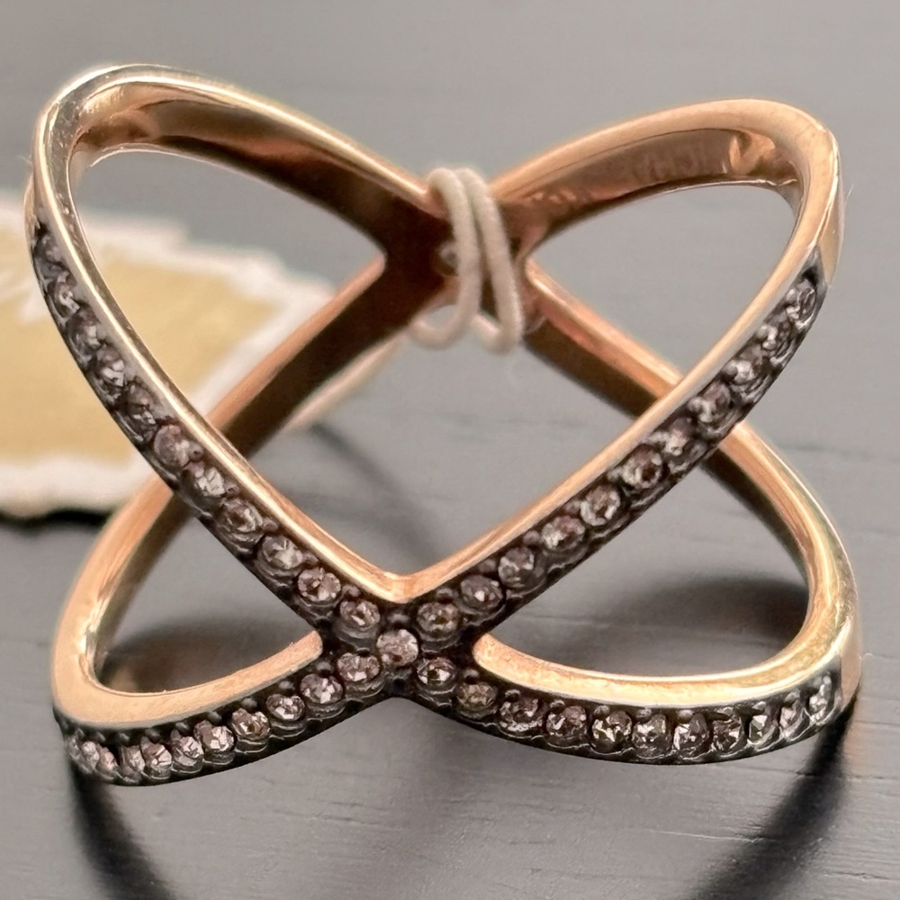 Michael Kors Brilliance Crisscross Ring